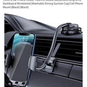 New Black Car Phone Holder Mount